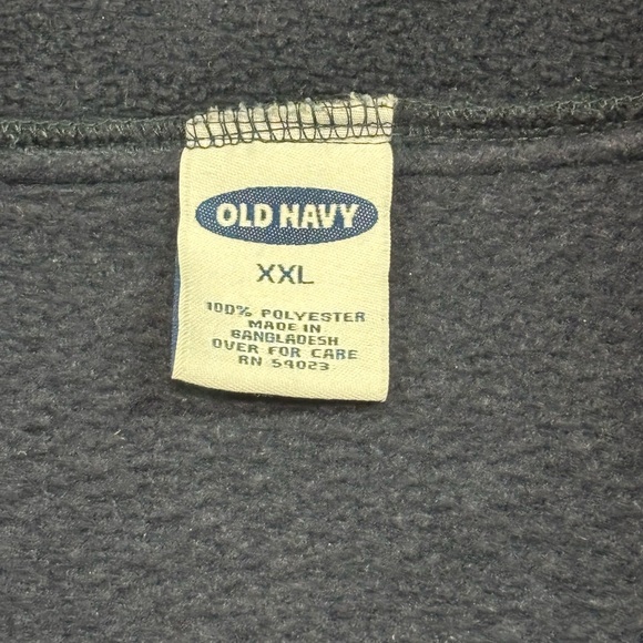Old Navy Navy Blue Fleece Zip Vest XXL Full Zip Pockets - Picture 2 of 9